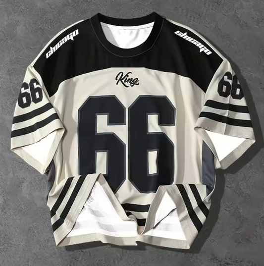 T-shirt "King 66" Block Style | Vestibilità Oversize
